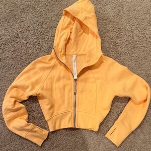 lululemon athletica Yellow Cropped Hoodie